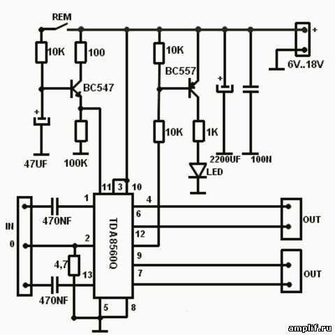 Простой самодельный усилитель на пяти транзисторах 100-200 Ватт (TIP142, TIP147)
