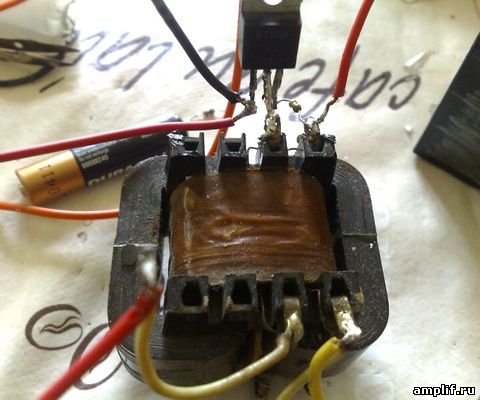Простой УНЧ на одном транзисторе
